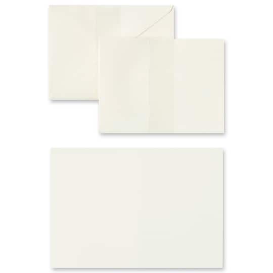 27 Packs: 25 ct. (675 total) 4&#x22; x 5.5&#x22; Ivory Cards &#x26; Envelopes by Recollections&#xAE;